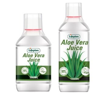 Lifeplan Pure Aloe Vera Juice: Vegan Food Supplement, UK-Made, Available in 500ml or 1000ml