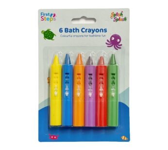 6 Colored Bath Crayons: Washable Fun Toy Pens for Kids’ Paints and Drawing on Tiles