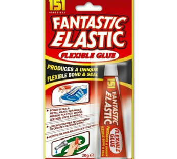 Fantastic Elastic Flexible Glue: 20g Adhesive for Bonding and Sealing Metal, Glass, Shoes, Pipes