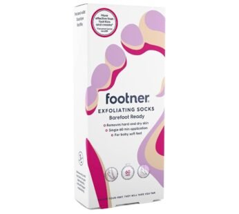 Footner Exfoliating Socks: Peeling Foot Mask for At-Home Pedicure, Removes Dry and Hard Skin in a Single 60-Minute Use