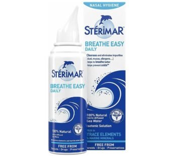 Sterimar Breathe Easy Daily Nasal Spray: 100% Natural Isotonic Sea Water, 100ml