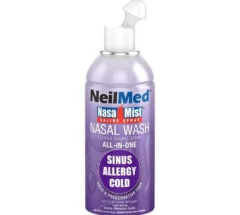 NeilMed NasaMist Saline Spray Nasal Wash for Sinus, Allergy, and Cold Relief – Drug-Free