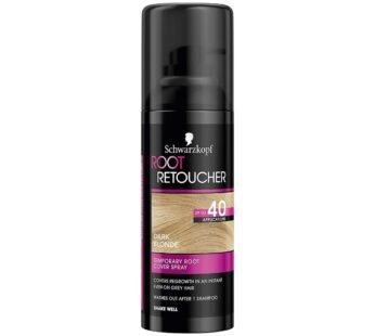 Schwarzkopf Root Retoucher: Instant Temporary Hair Dye Spray for Blonde Regrowth, 40 Applications – Blonde