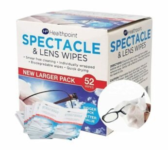 Healthpoint Spectacle & Lens Wipes: Quick Smear-Free Cleaning for Glasses and Sunglasses