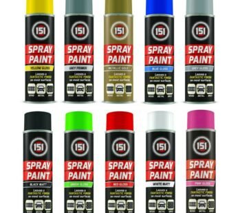 Multi-Purpose Spray Paint: Primer for Wood, Metal, Brick – Matt, Gloss, Metallic | 250 ml