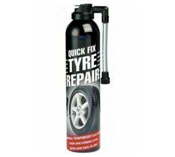 Quick Fix Emergency Tyre Puncture Repair Kit: Seals and Inflates Car and Bike Tyres with Spray