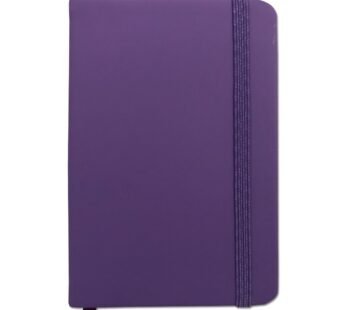 Purple A6 PU Leather Hardback Notebook: Compact and Stylish Writing Companion