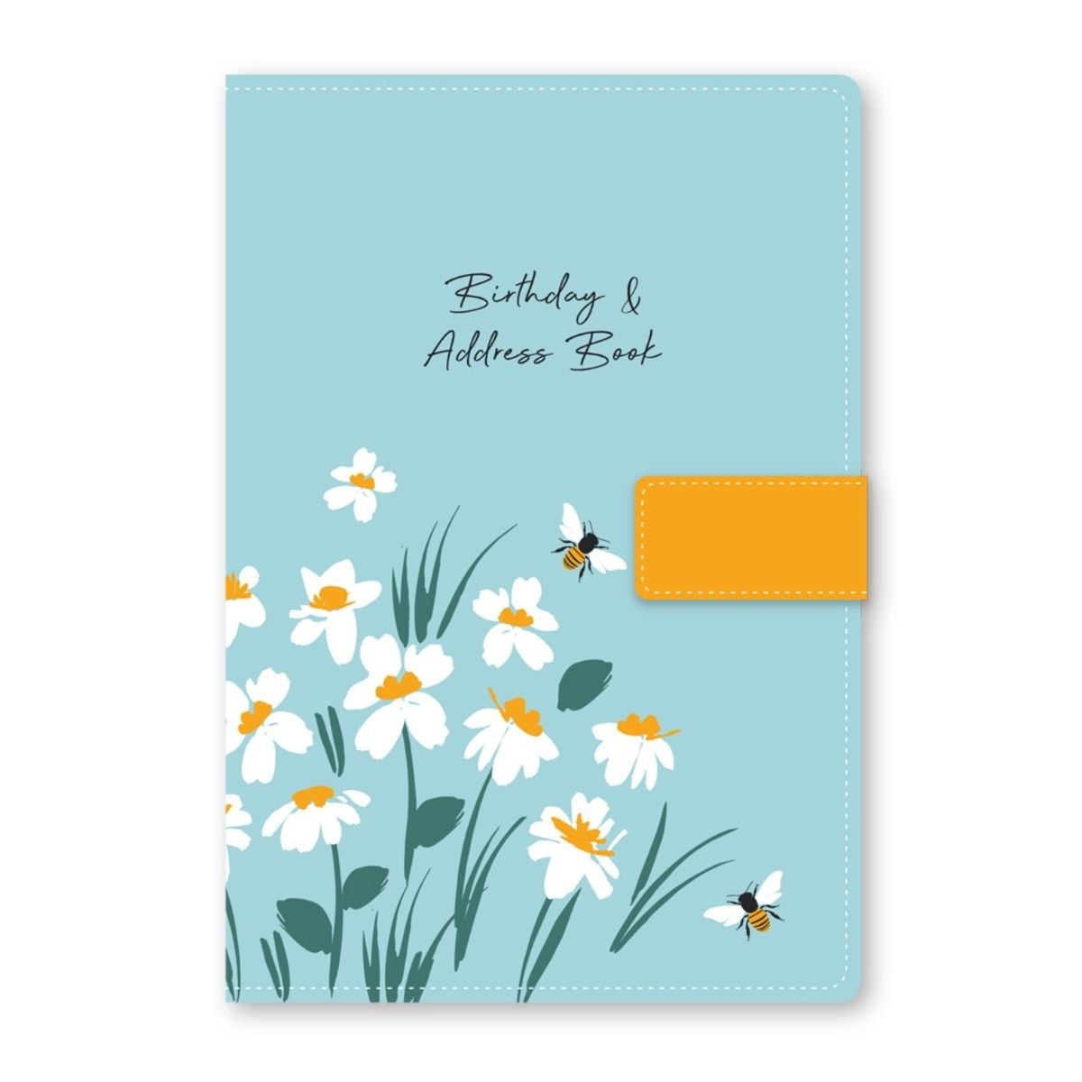 Orange Floral A5 Telephone, Address, and Birthday Book: Vintage Elegance for Organized Living