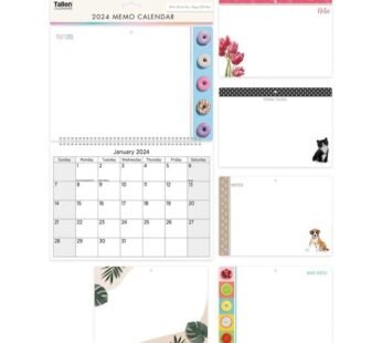 2024 Hanging Wiro Photo Memo Board Wall Family Calendar