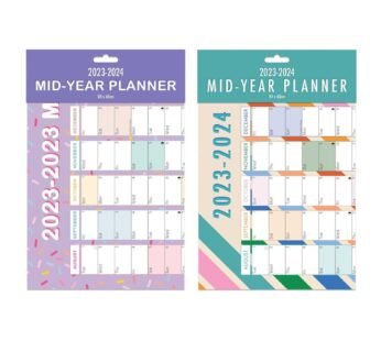 2023-2024 Large Academic Planner Mid Year Wall Planner Calendar A1 Size