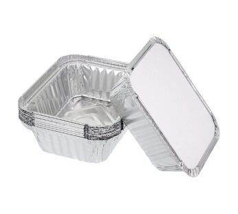 Foil Containers & Lids For Takeaway Home Catering Approx Size No.2 Size – 450 gm