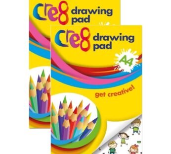 A4 Drawing Pad 70gsm White Paper Scrapbook Art Craft For School Home Pack of 2