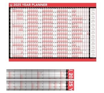 Full Year Wall Planner 2025 A1 Large Calendar Home Office Stationery