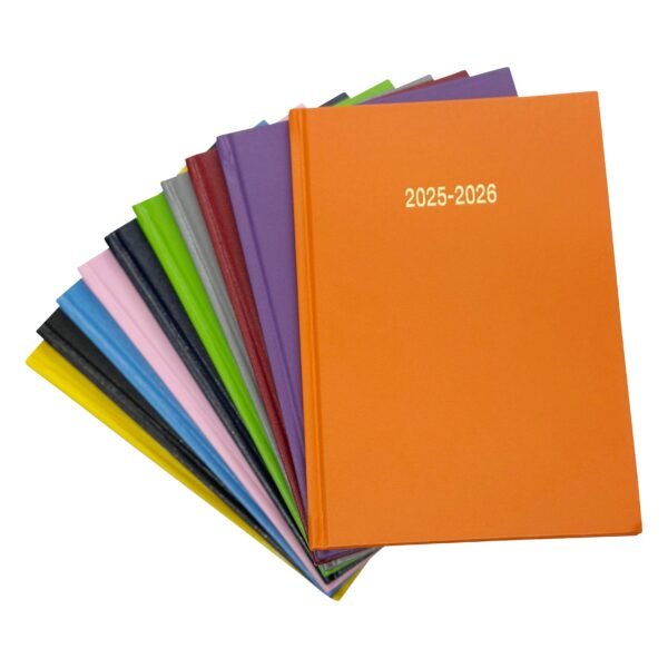 Academic Diary 2025-2026 School Year A5 Week to view Hardback For School Office