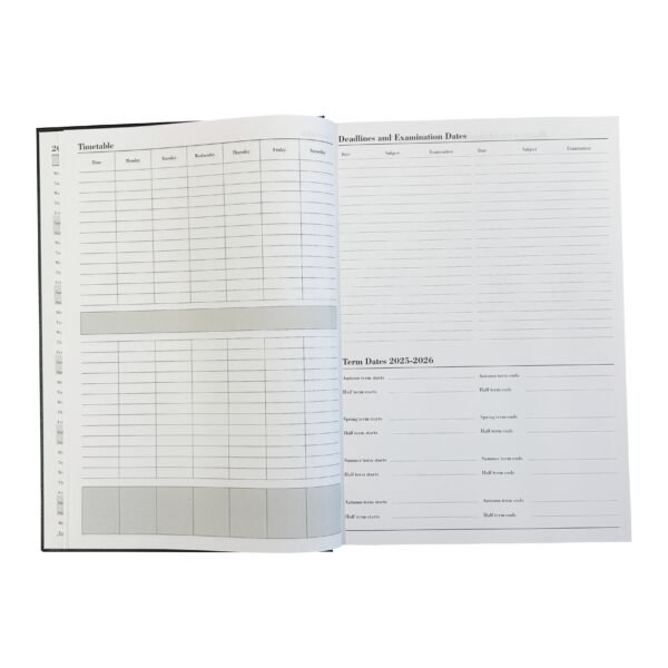 Academic Diary 2025-2026 School Year A5 Week to view Hardback For School Office - Image 11